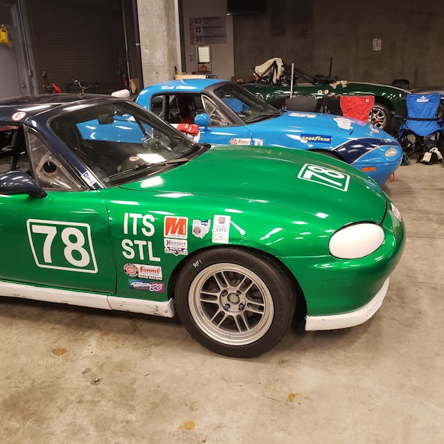 SCCA Runoffs nb miata front end with na