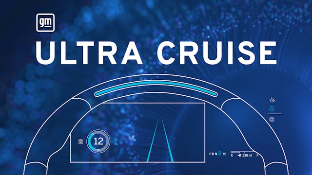 Ultra Cruise graphic display rendering