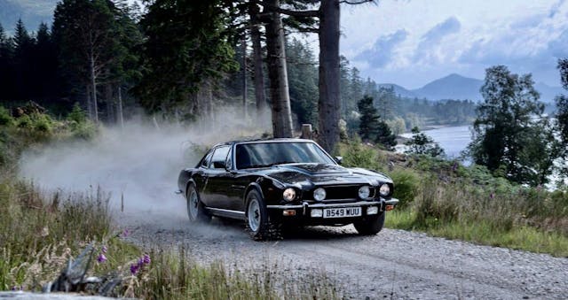 James Bond No Time to Die cars Aston V8 action