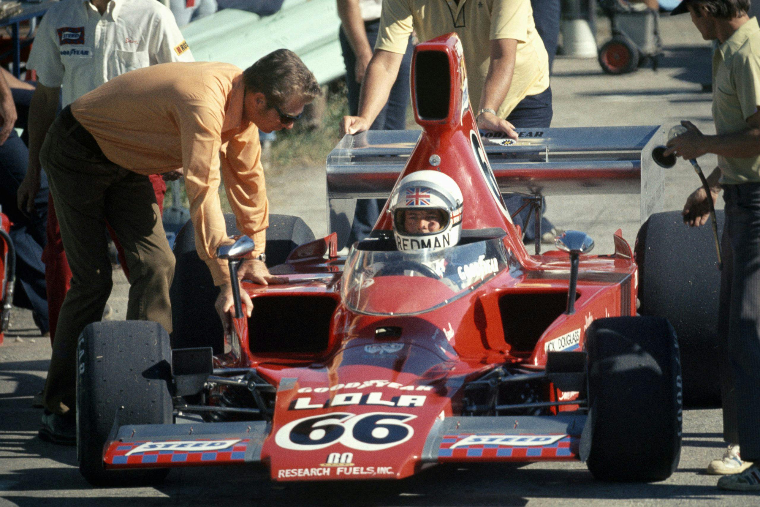 Jim Hall and Brian Redman At Elkhart Lake Formula 5000 Race