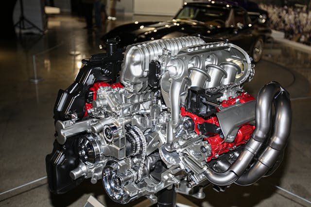 LT6 engine Cutaway 2023 Corvette Z06