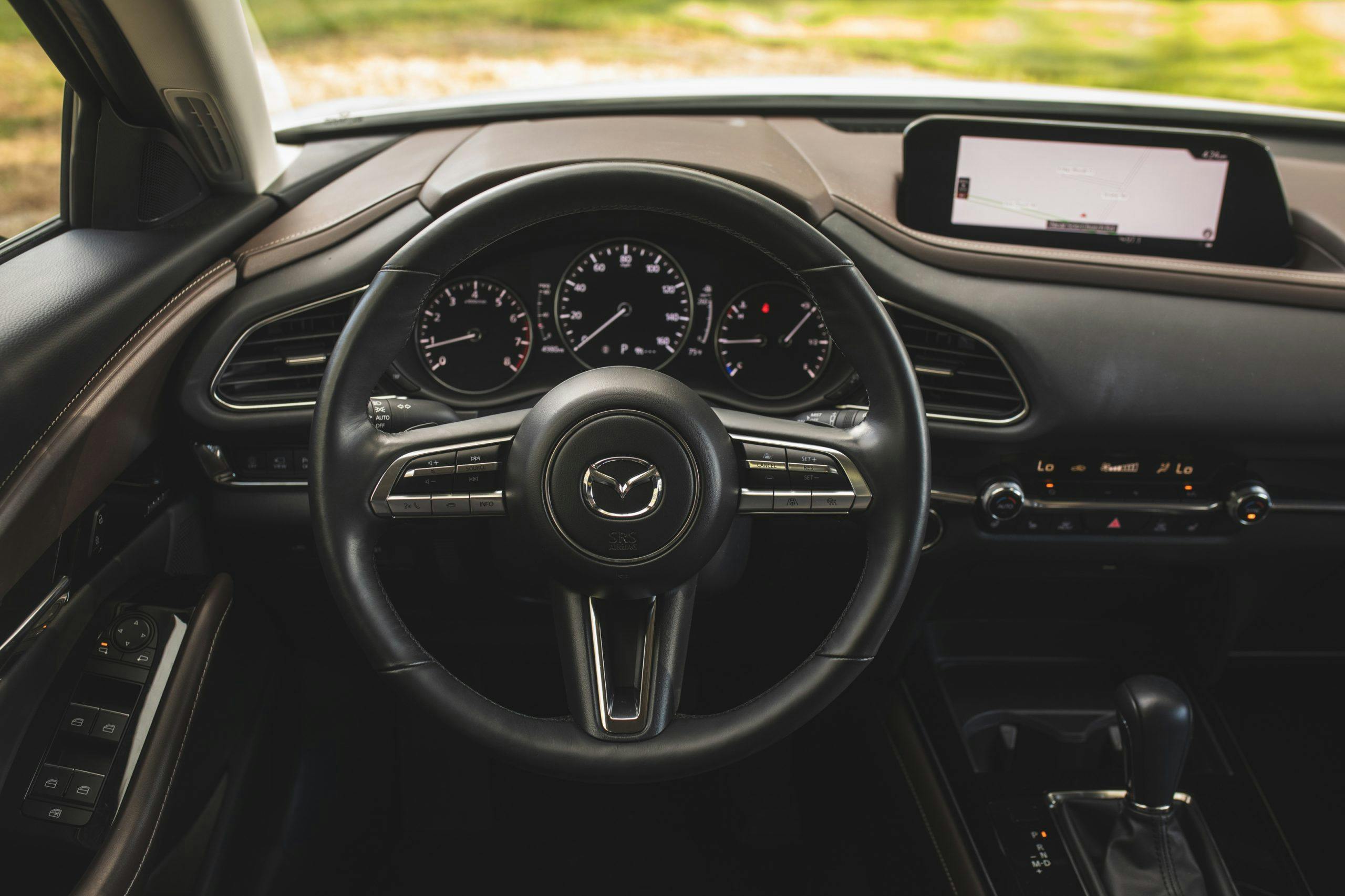 Mazda CX30 interior driver seat view