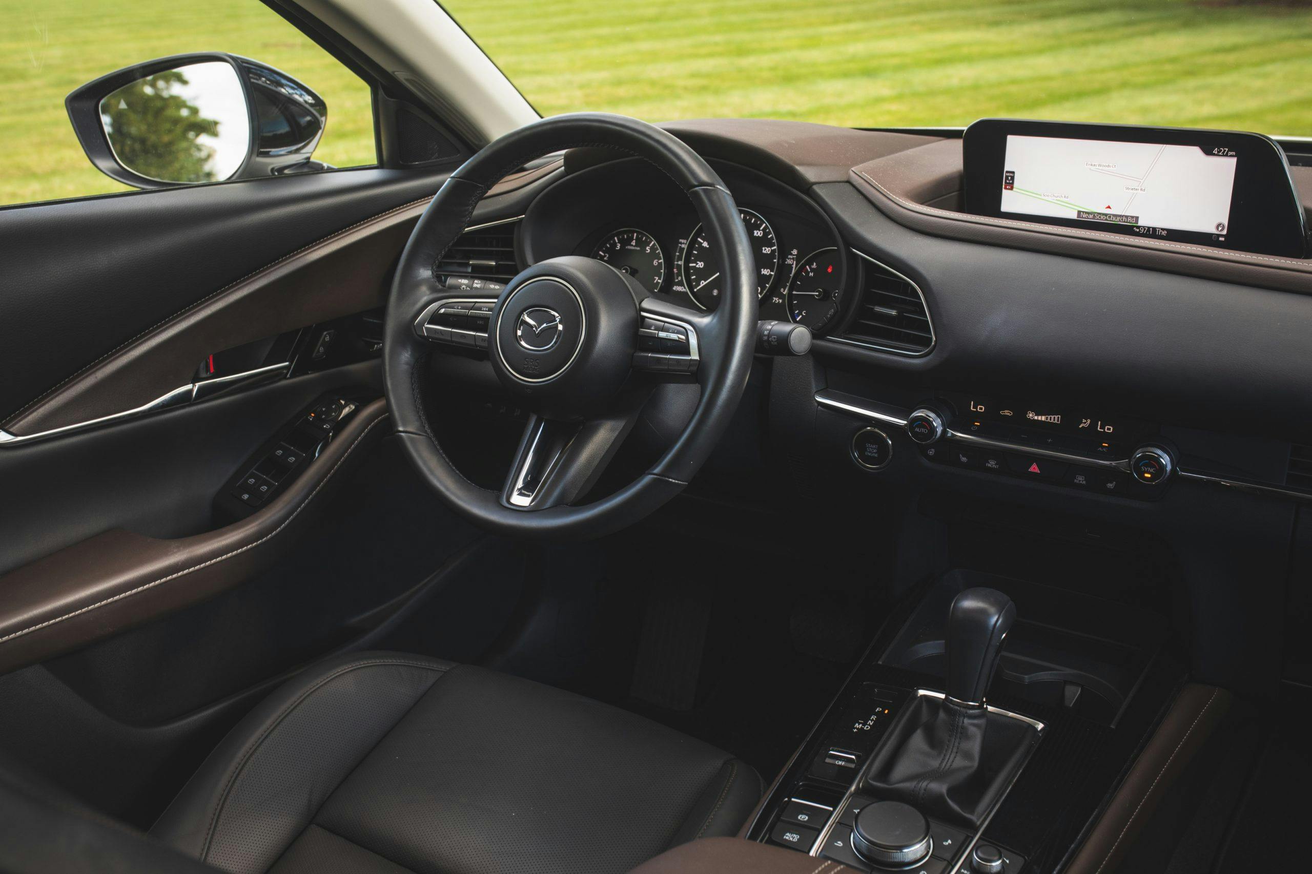 Mazda CX30 interior front angle