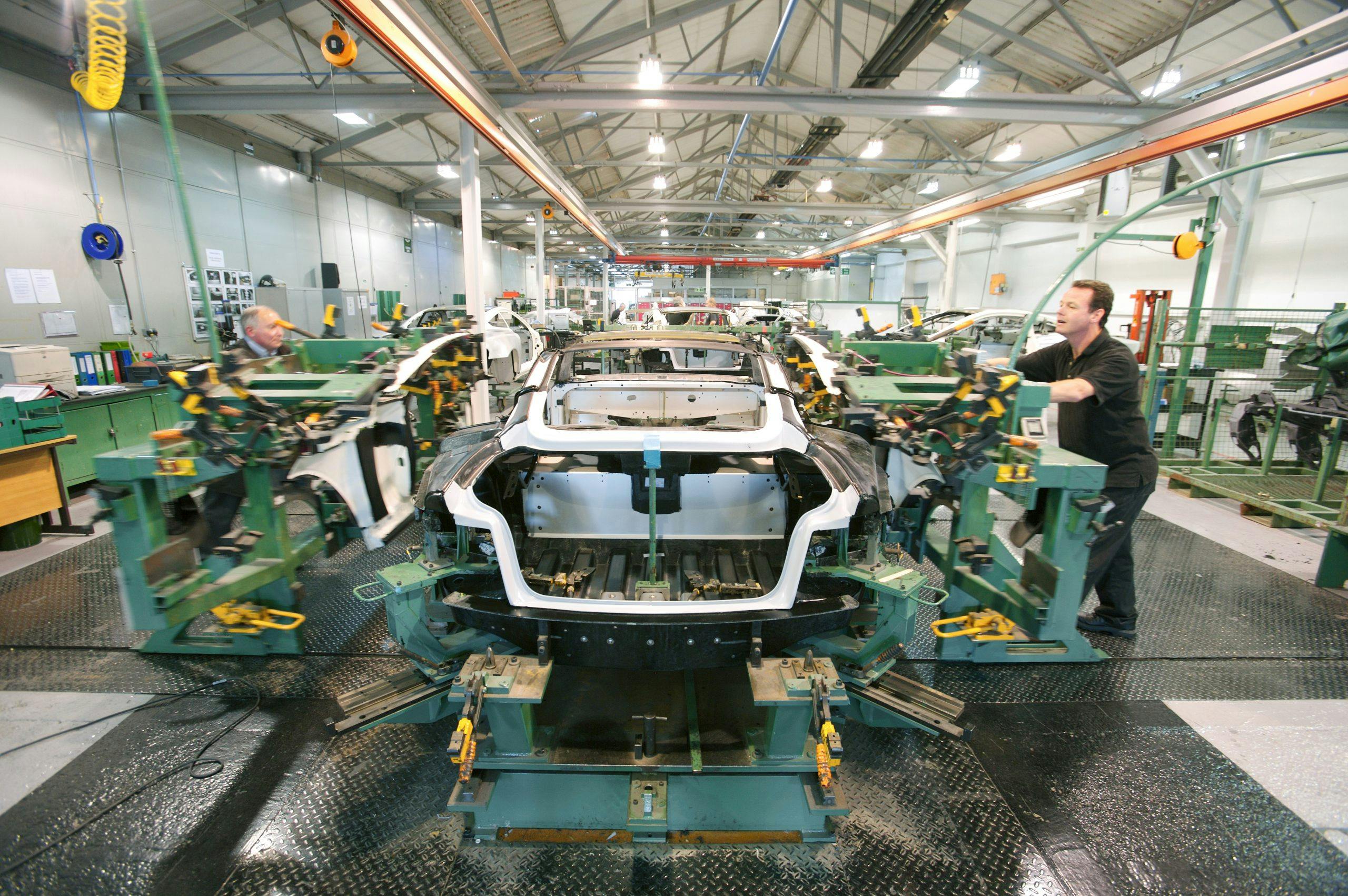 V12 Vanquish production factory Aston Martin Newport Pagnell