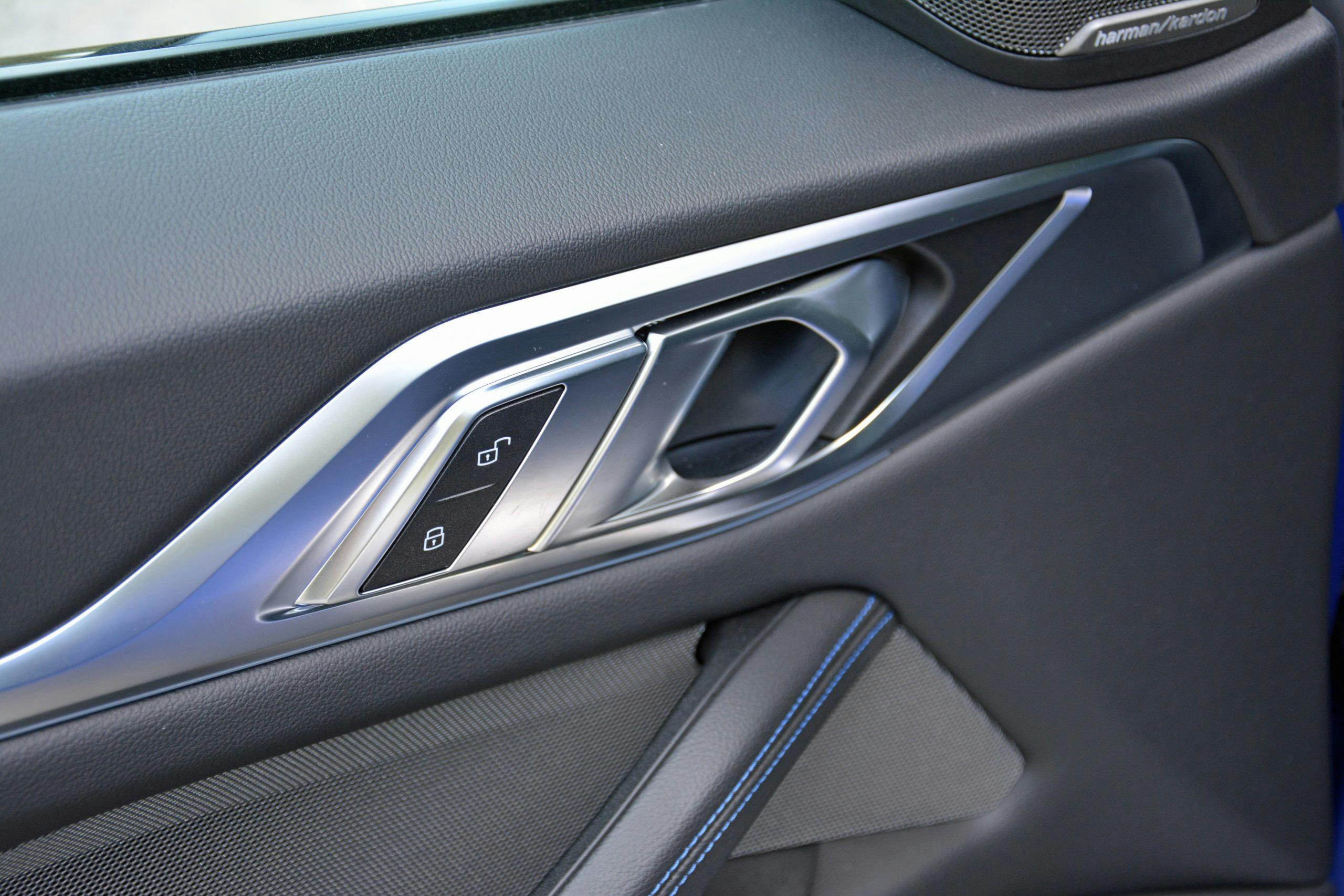 2022 BMW i4 M50 interior door handle details