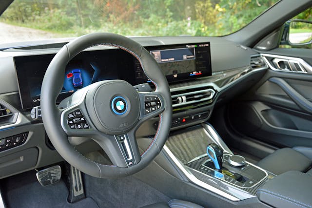 2022 BMW i4 M50 interior front angle