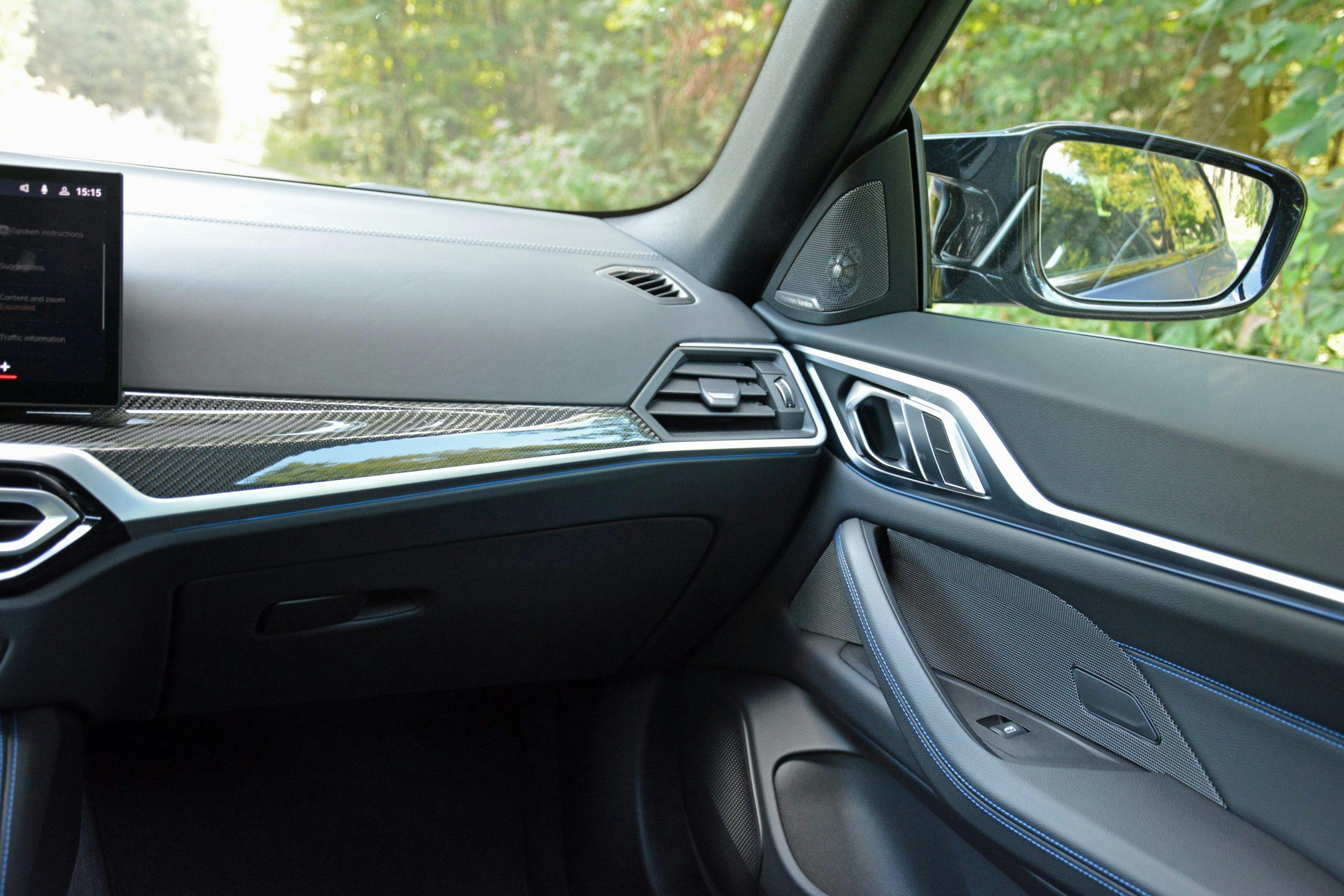 2022 BMW i4 M50 interior passenger side