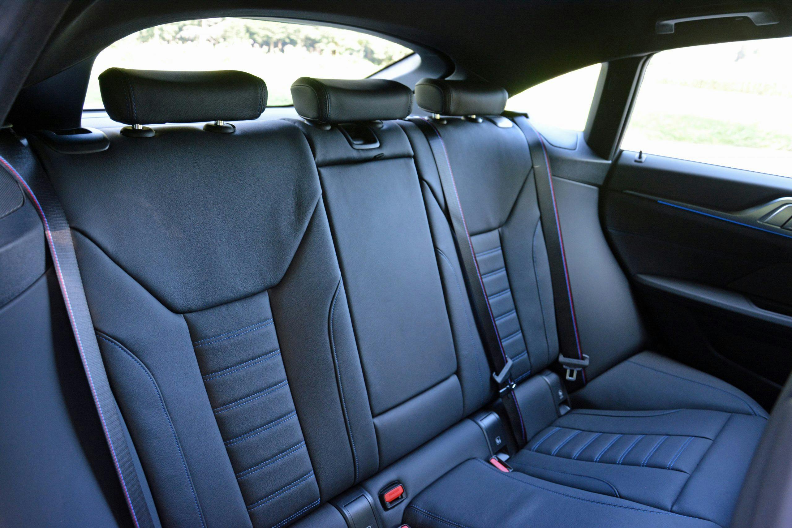 2022 BMW i4 M50 interior rear seats