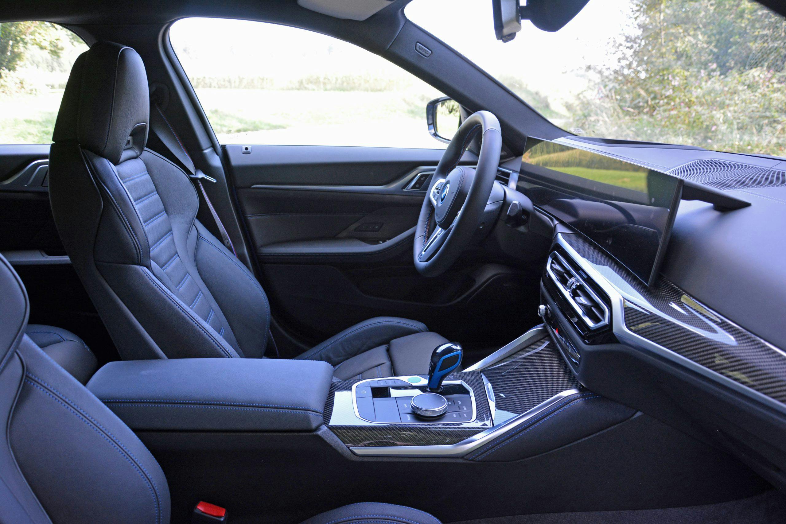2022 BMW i4 M50 interior front seating