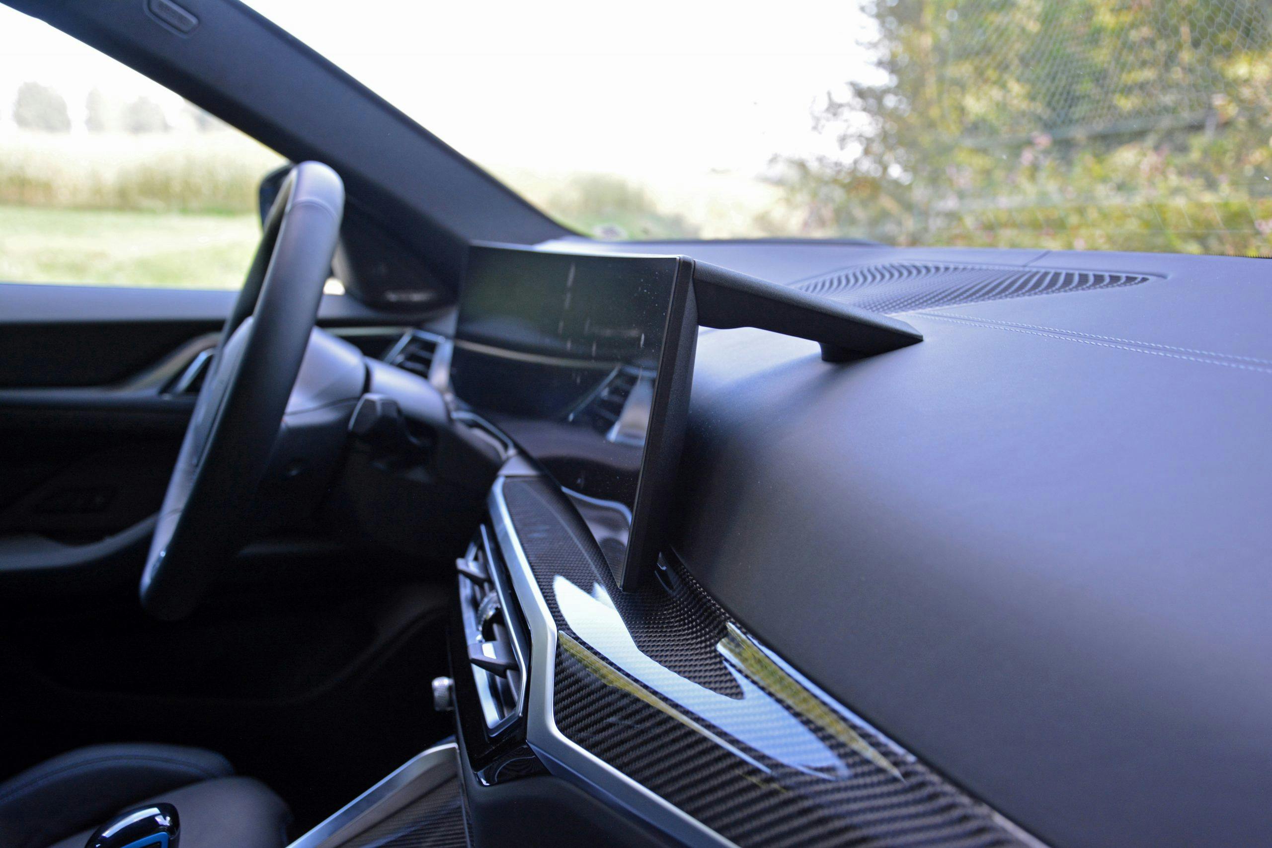 2022 BMW i4 M50 interior dash and infotainment display