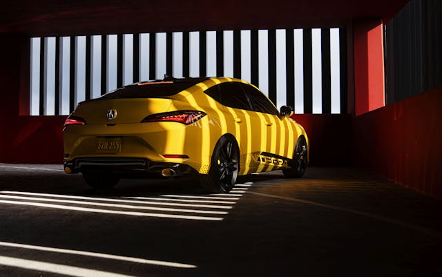 Acura Integra Prototype rear three quarter shadows