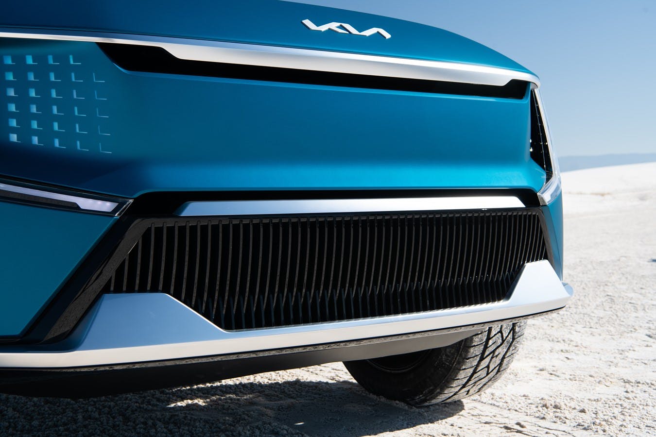 Kia Concept EV9 electric SUV grille front