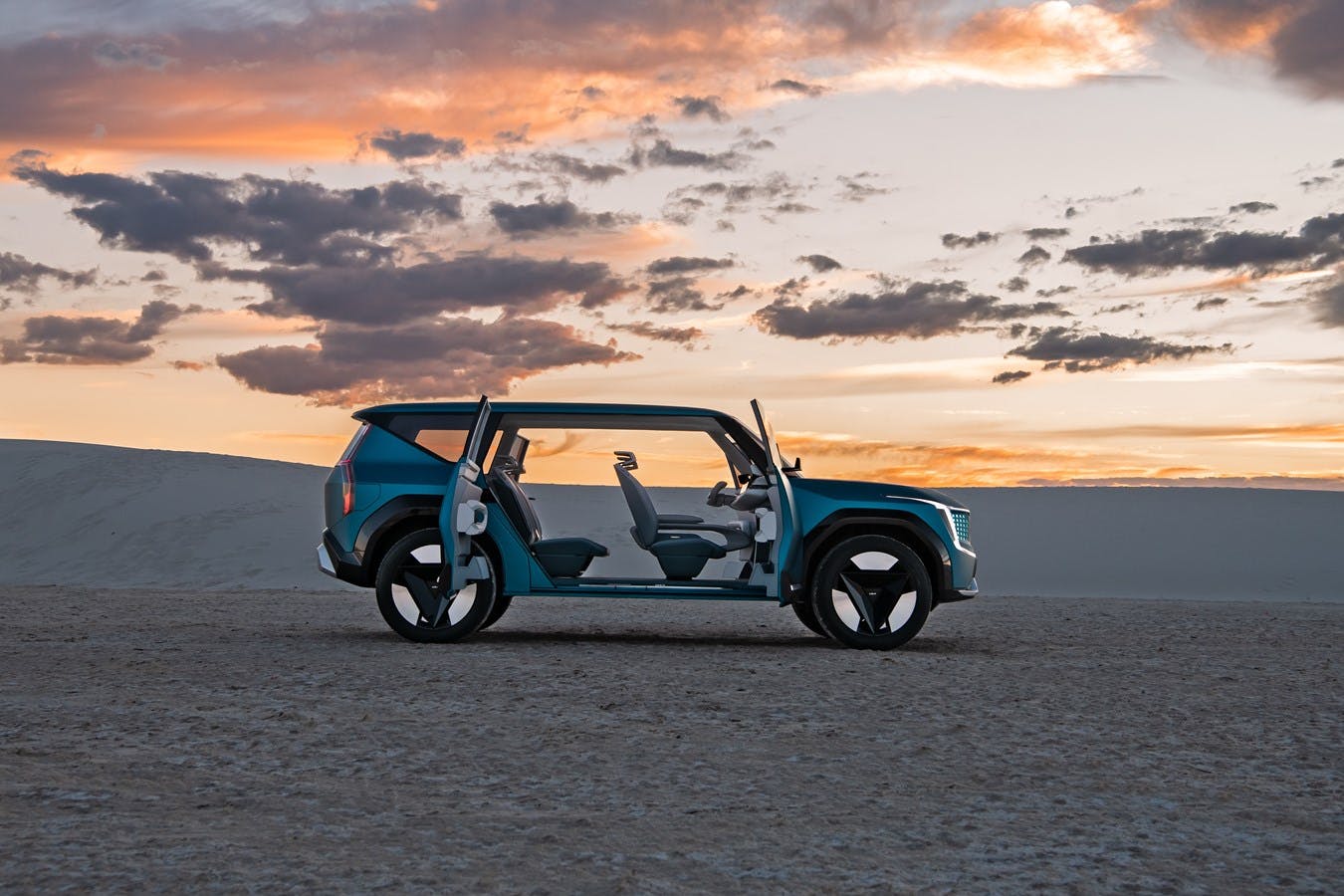 Kia Concept EV9 electric SUV doors open