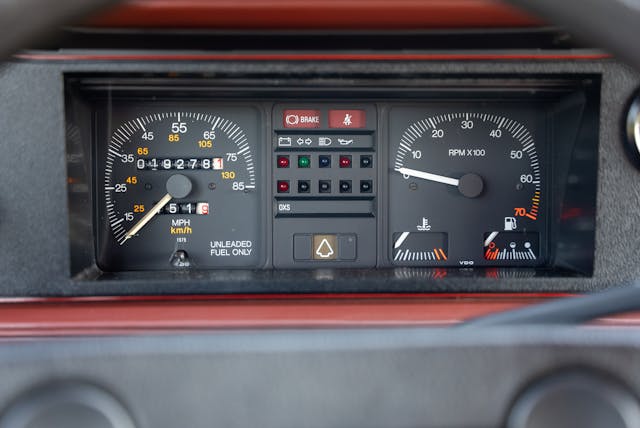1983 Volkswagen Rabbit GTI Callaway hot hatch interior dash gauges detail