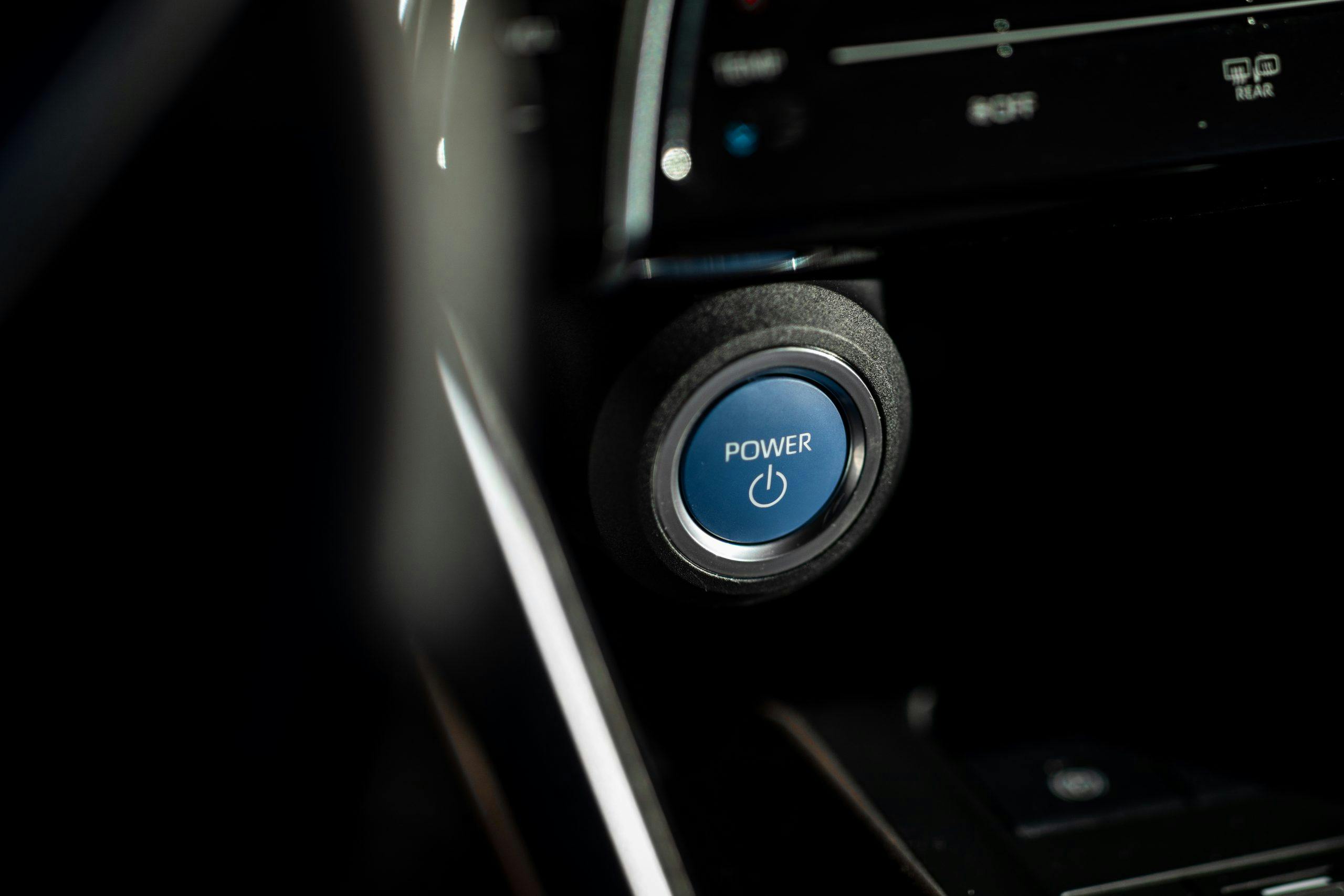 Toyota Venza interior power push button start