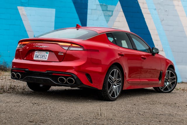 2022 Kia Stinger GT2 AWD rear three-quarter