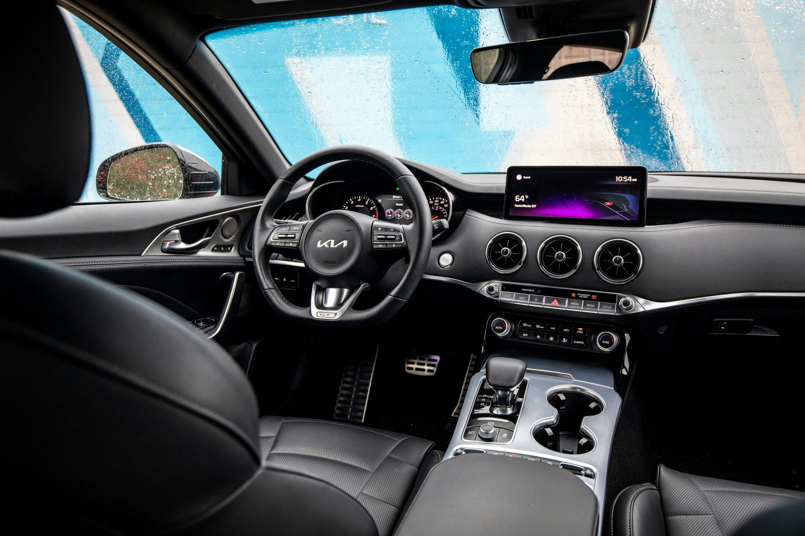 2022 Kia Stinger GT2 AWD interior front angle