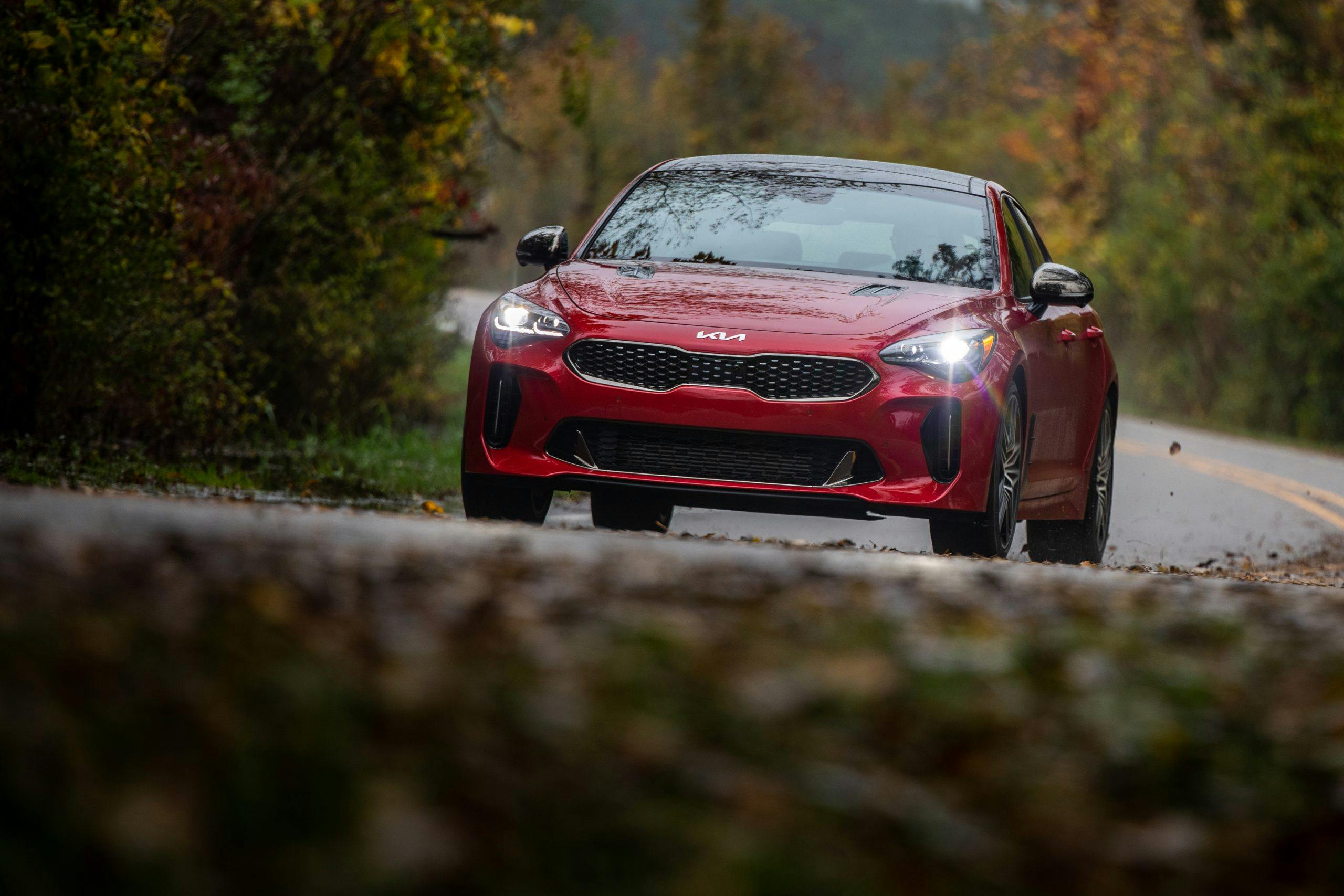 2022 Kia Stinger GT2 AWD front driving action
