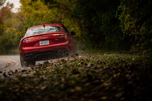 2022 Kia Stinger GT2 AWD rear driving action