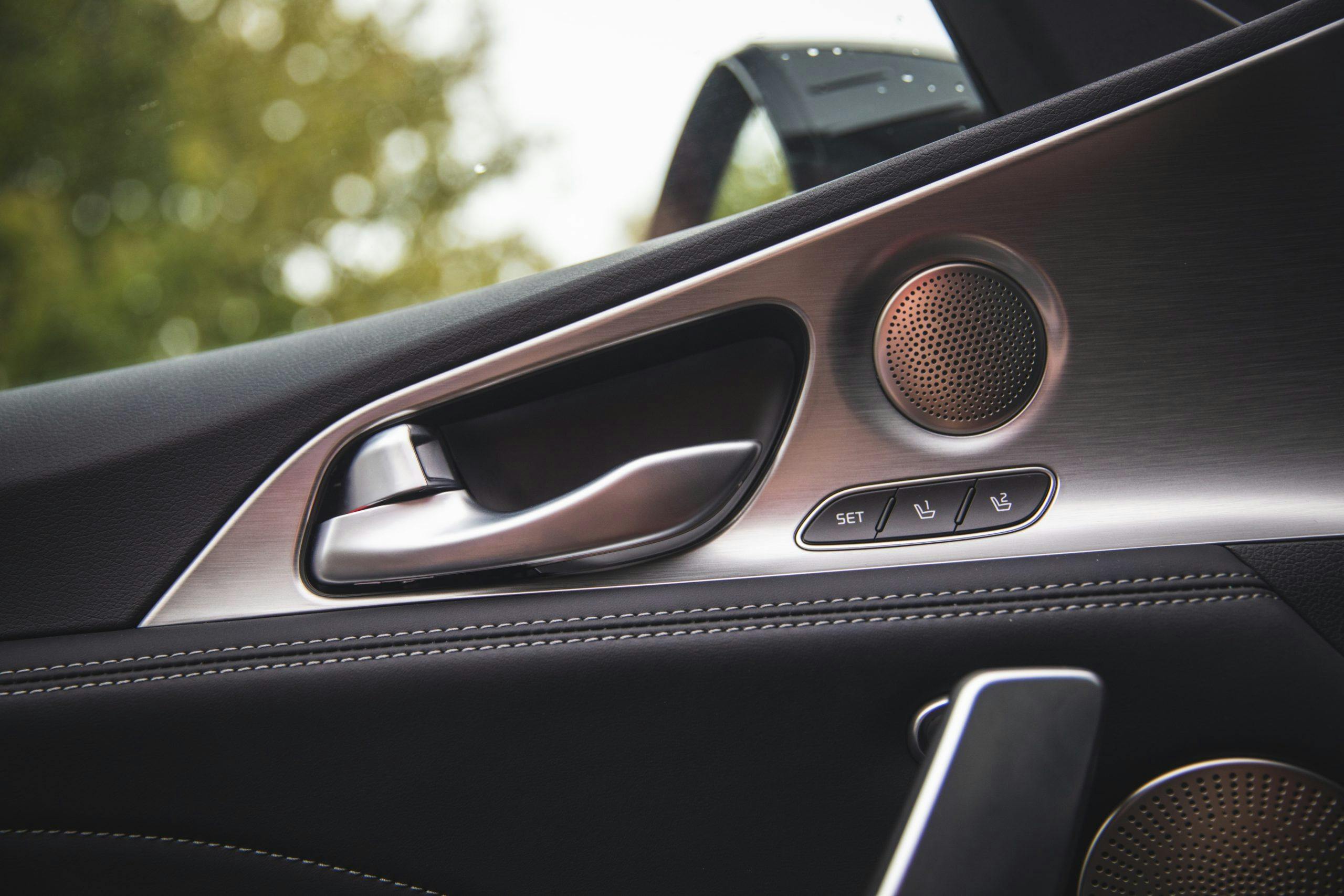 2022 Kia Stinger GT2 AWD door panel detail