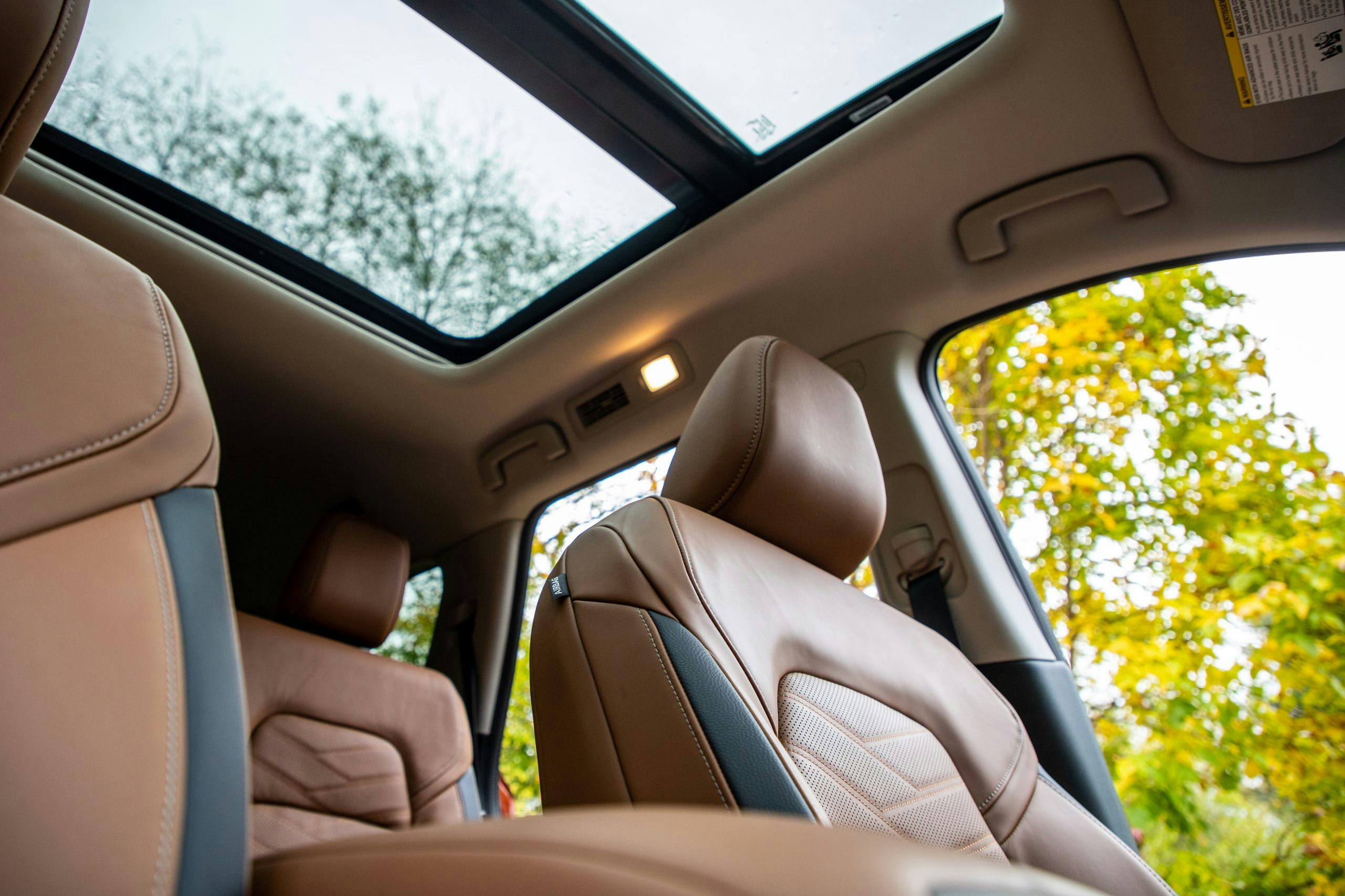 2022 Nissan Pathfinder Platinum interior low angle