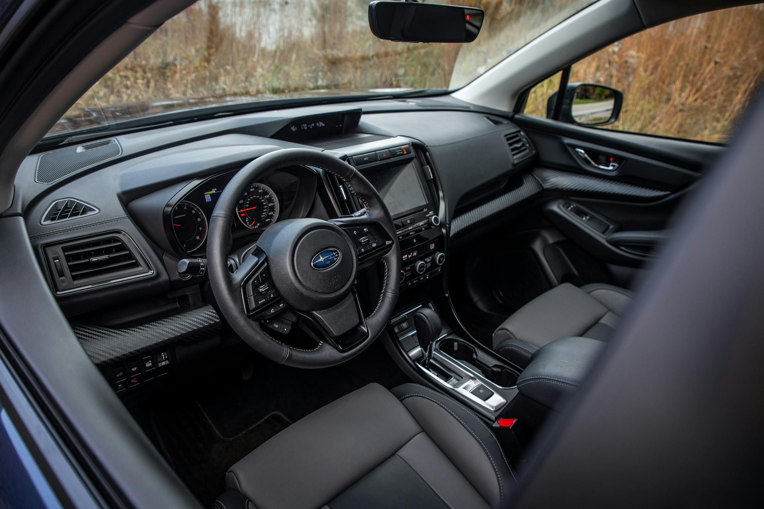 2022 Subaru Ascent Onyx Edition interior front angled through window