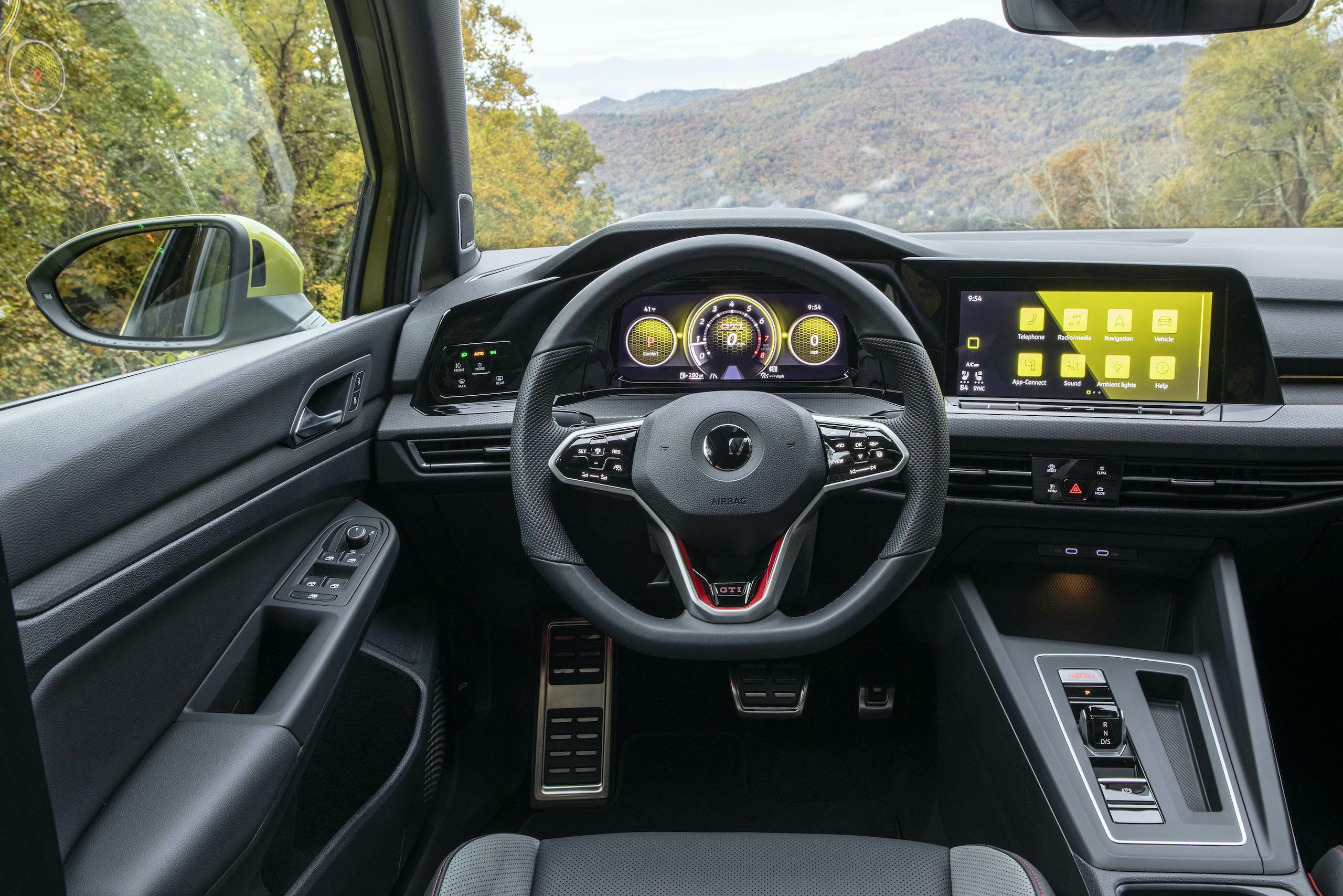2022 VW Golf GTI interior driver cockpit