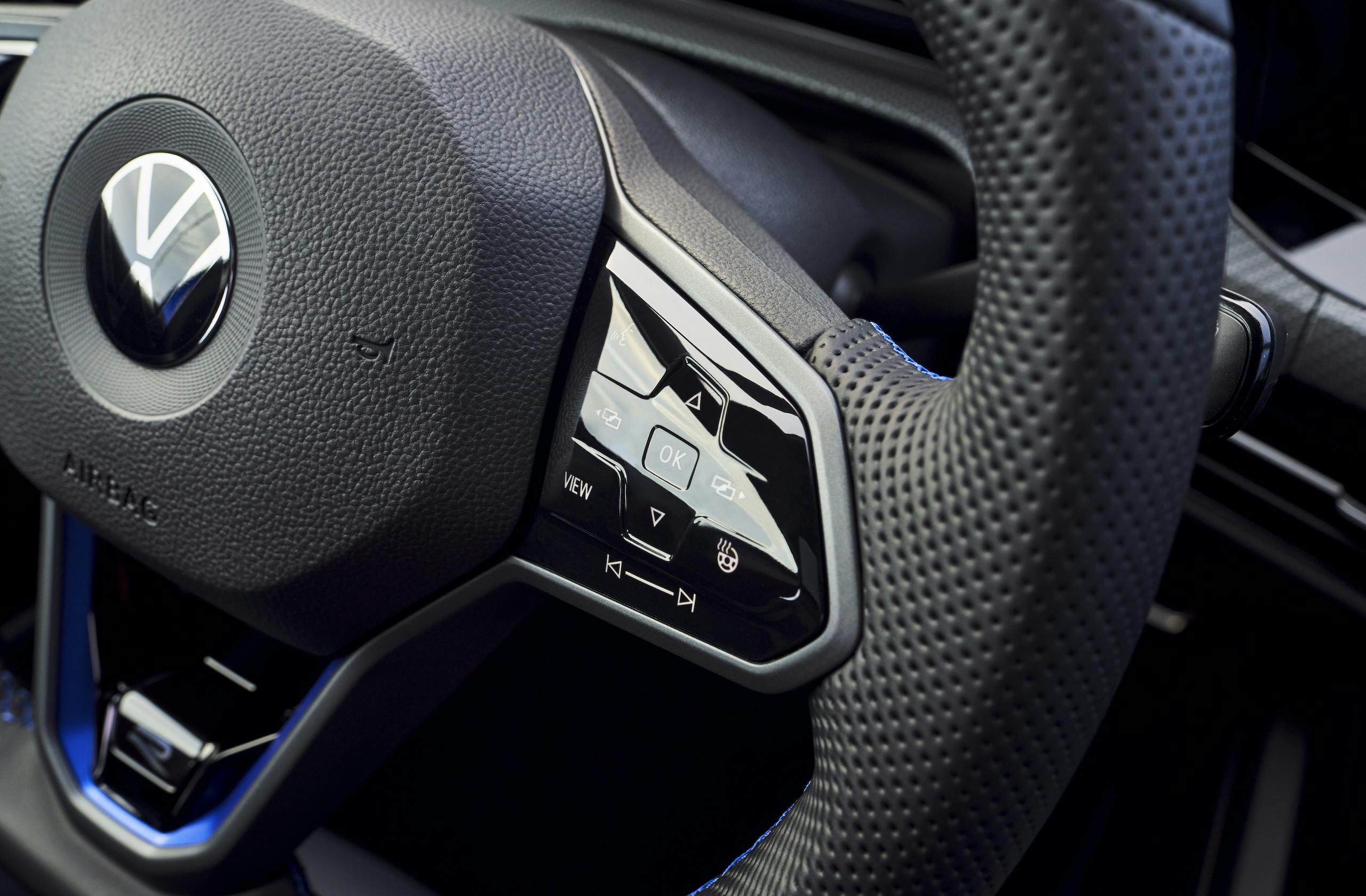 2022 VW Golf R interior haptic controls