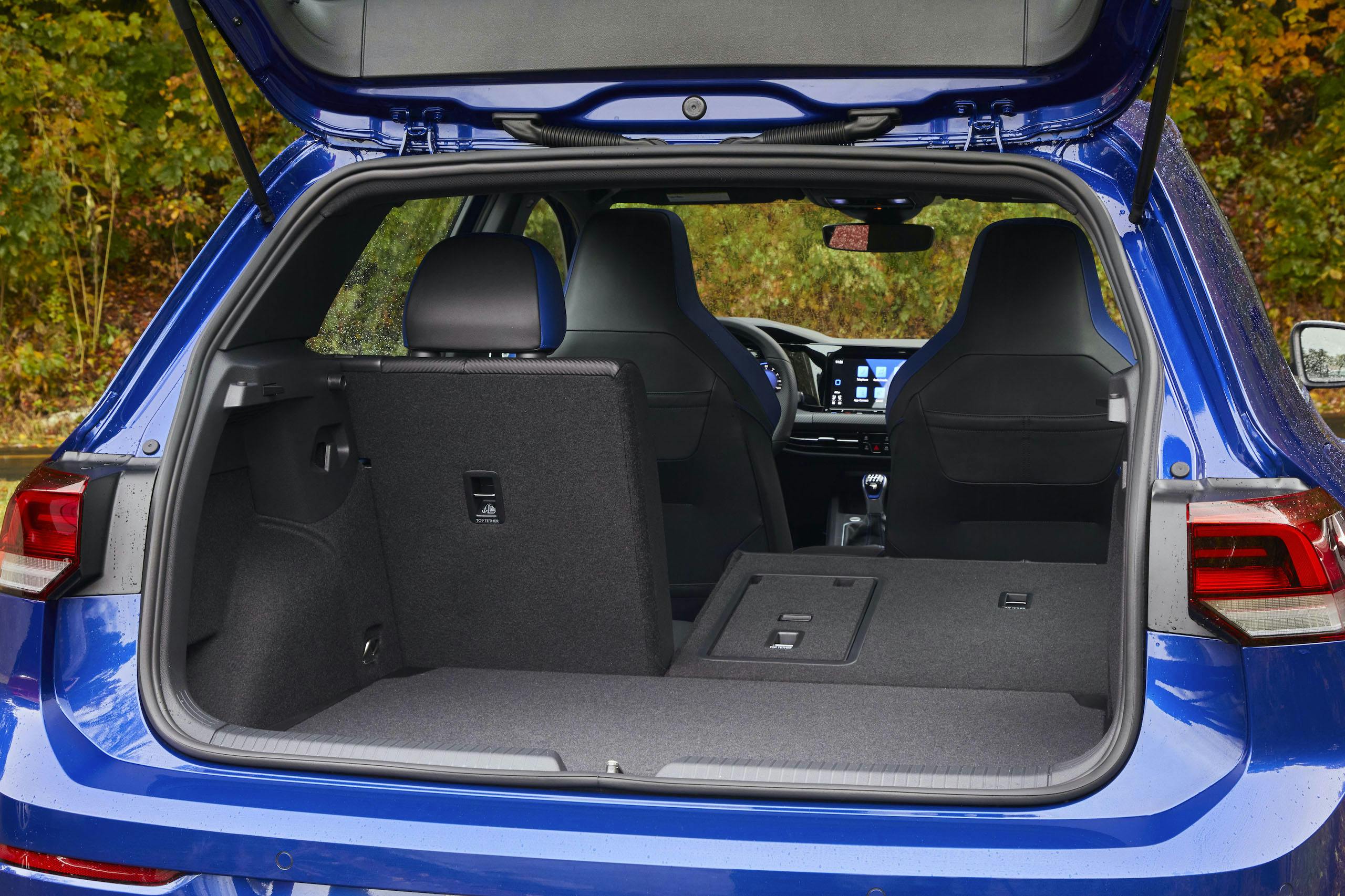 2022 VW Golf R rear cargo room
