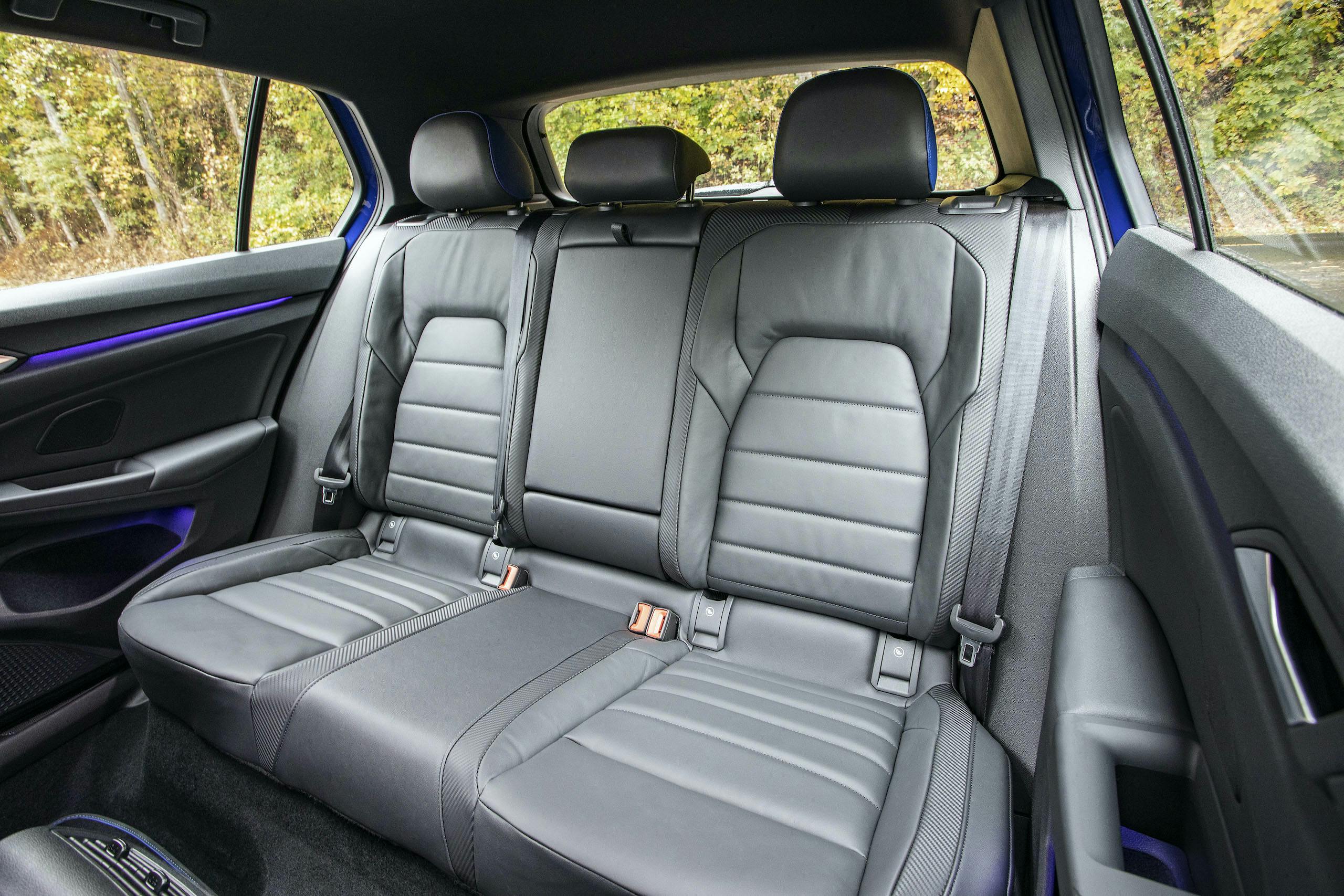 2022 VW Golf R interior rear seat