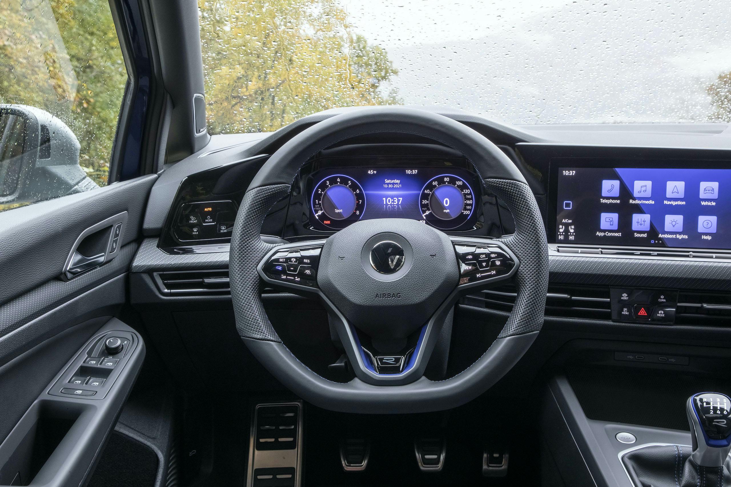 2022 VW Golf R interior driver cockpit