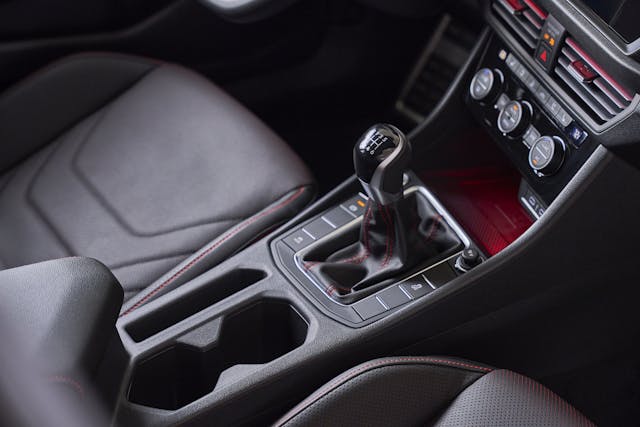 2022 VW Golf GLI interior six speed shifter