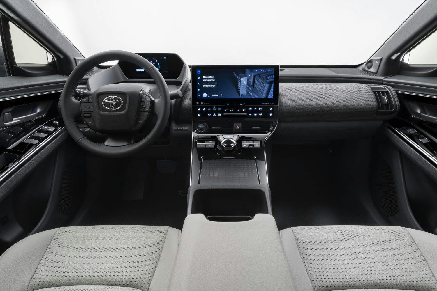 2023 Toyota BZ4X interior touchscreen EV SUV