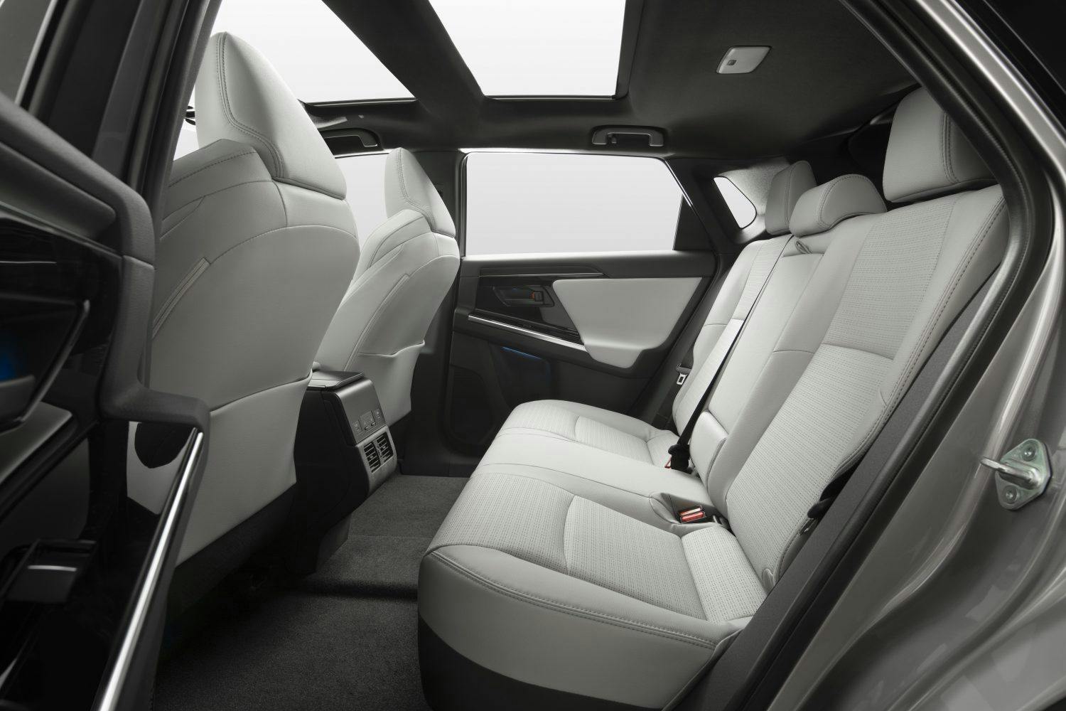 2023 Toyota BZ4X interior back seats EV SUV