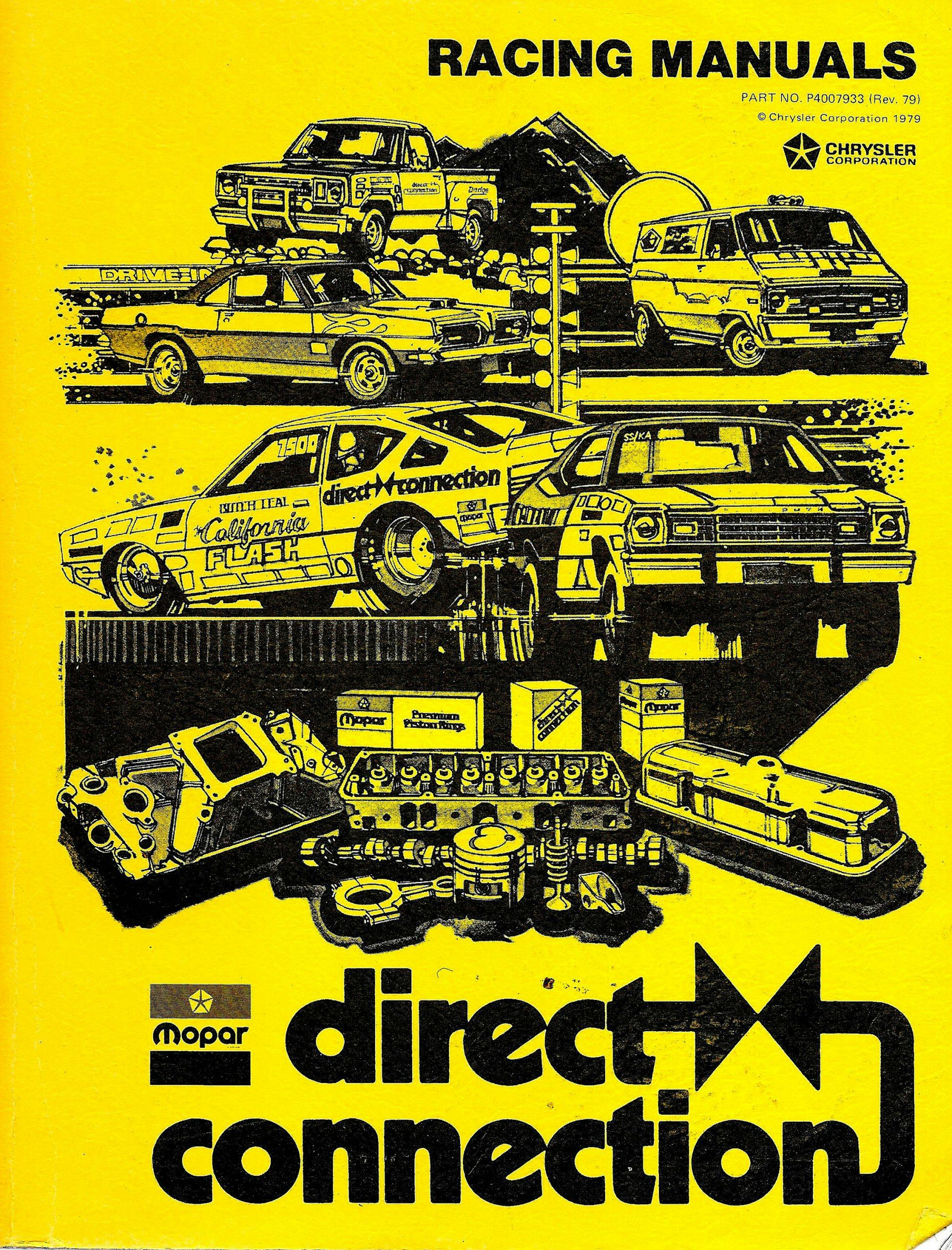 1979 Direct Connection race manual