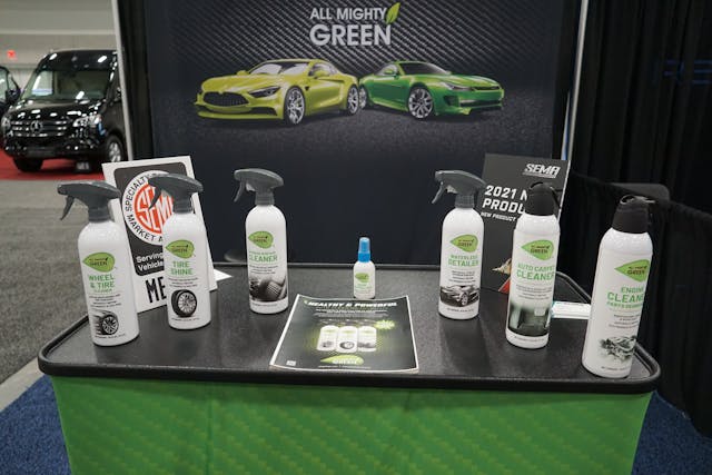All Mighty Green Detailing Products