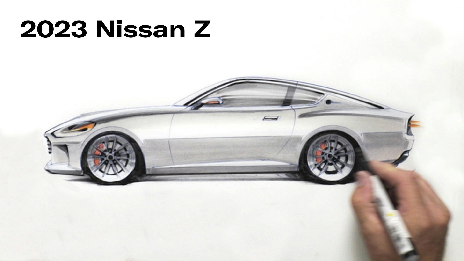 Chip Foose draws Nissan Z