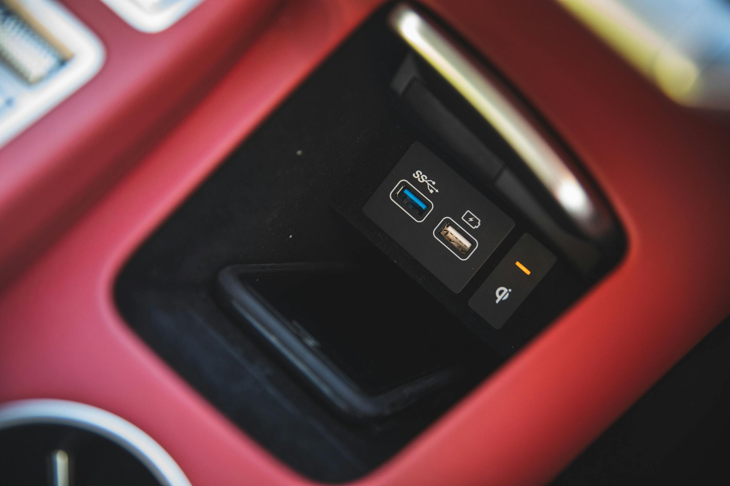 Genesis GV70 interior phone slot and plug ins