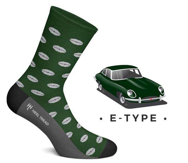 classic jaguar e-type socks