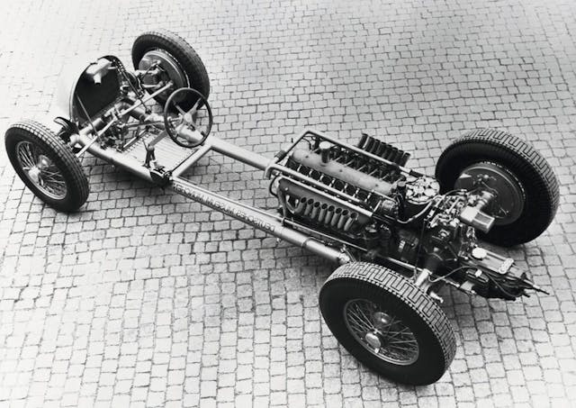 chassis of the 1936 Auto Union Type C race car
