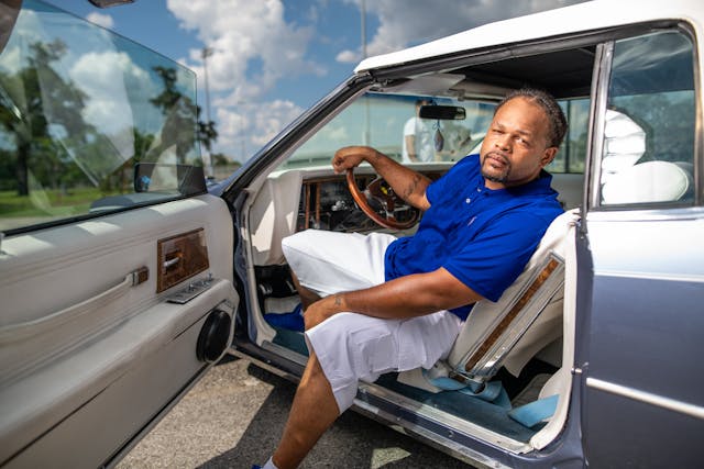 Houston slab car blue Buick coupe owner lean