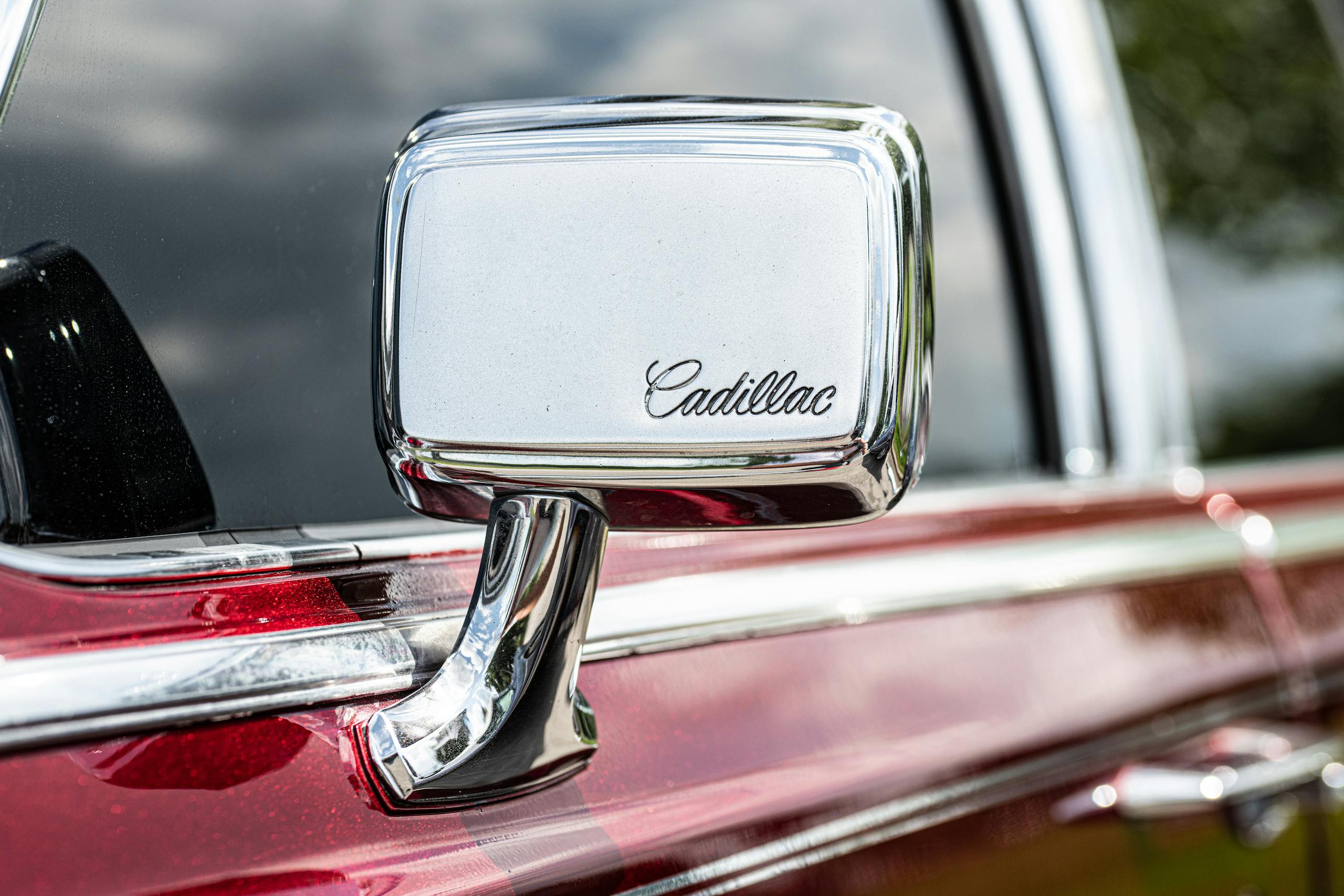 Houston slab car Cadillac side mirror