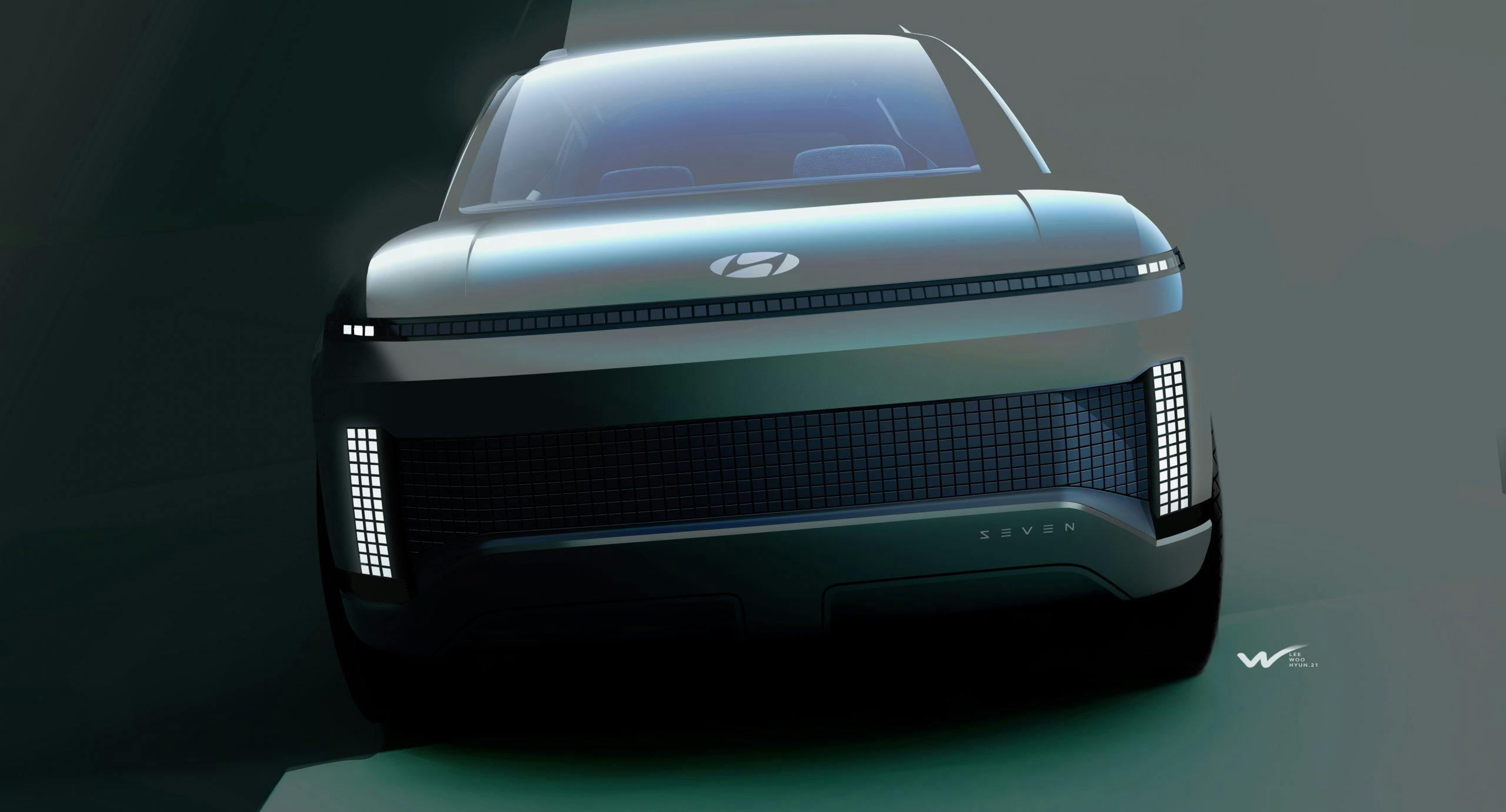Hyundai SEVEN Concept front end drawings