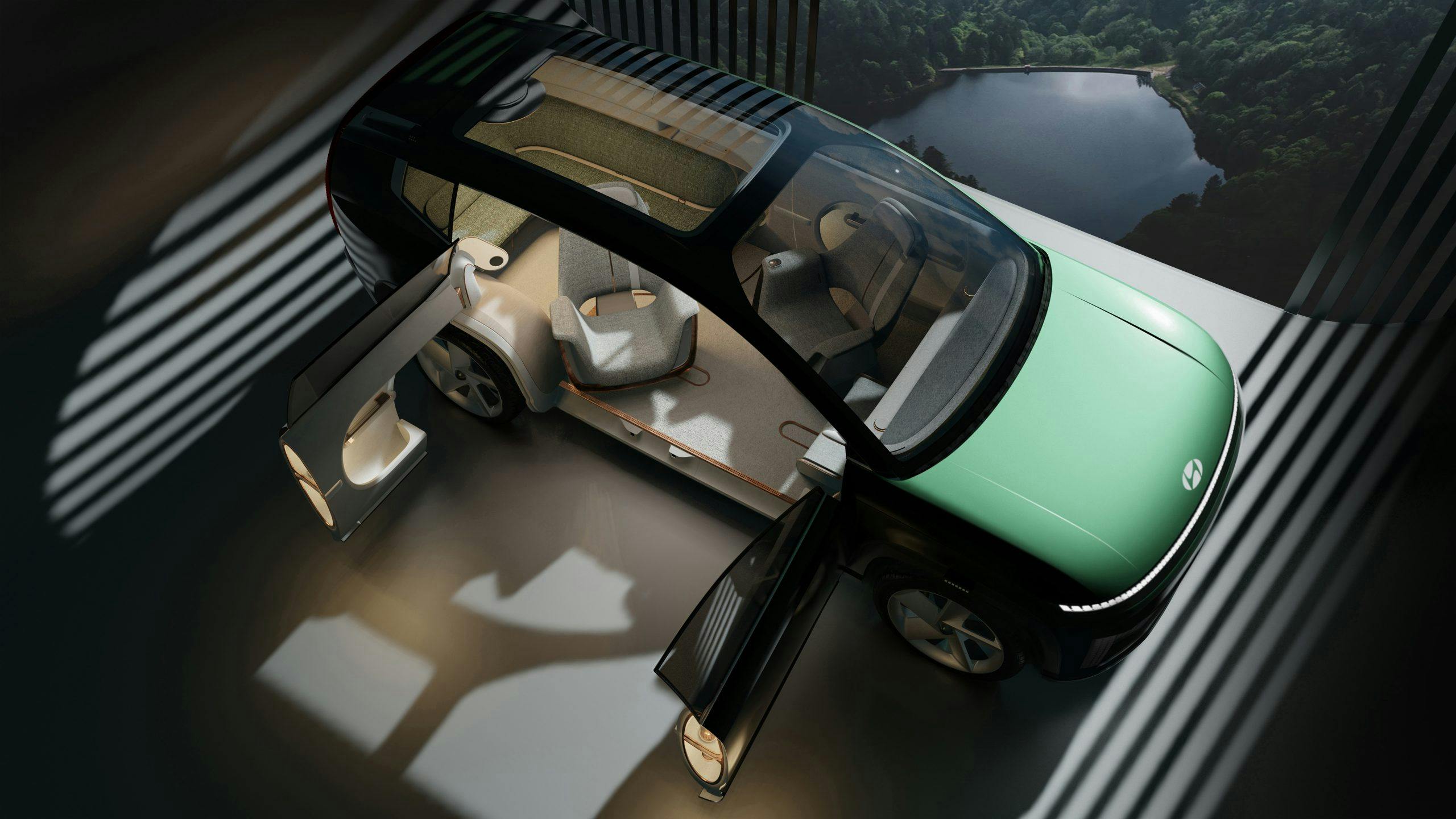 Hyundai SEVEN Concept angled interior overhead