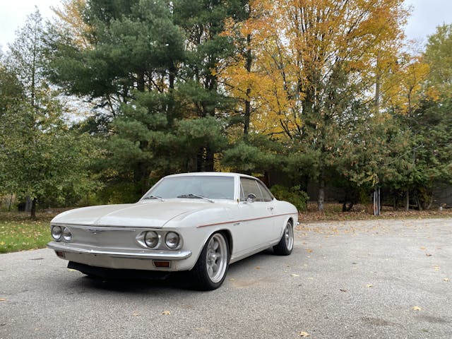Corvair in driveway