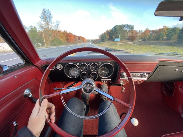 Corvair steering wheel and dash