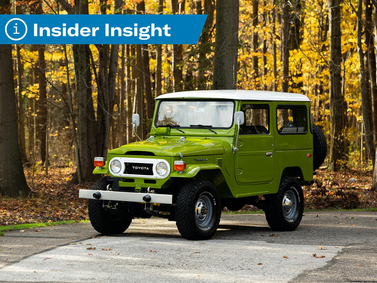 Hagerty Insider Insight Toyota FJ40 front three-quarter lead