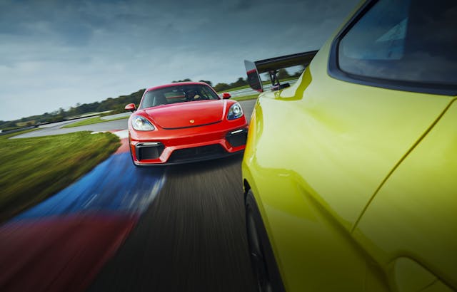 2021 Porsche Cayman GT4 front action