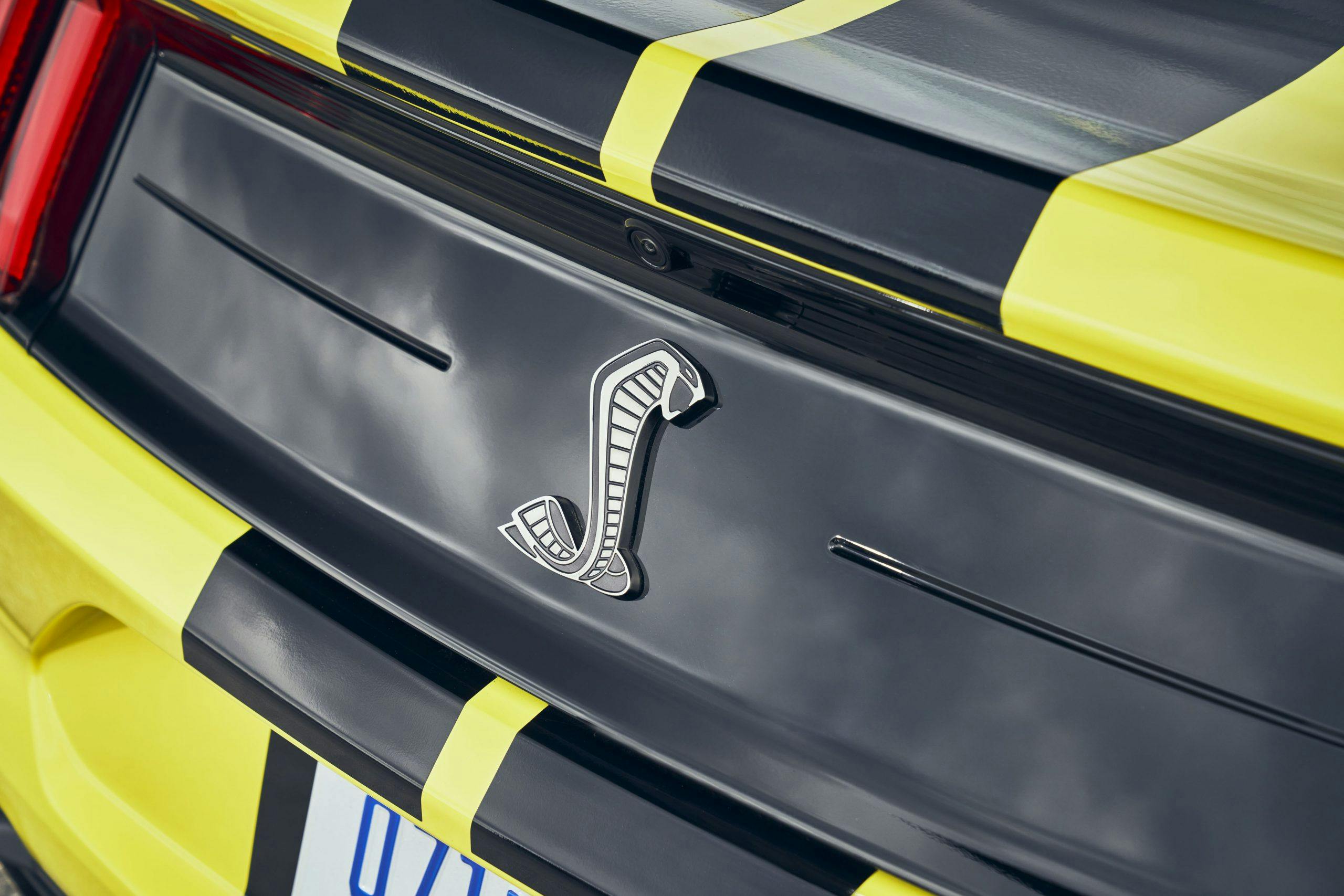 2021 Ford Mustang Shelby GT500 rear cobra emblem detail