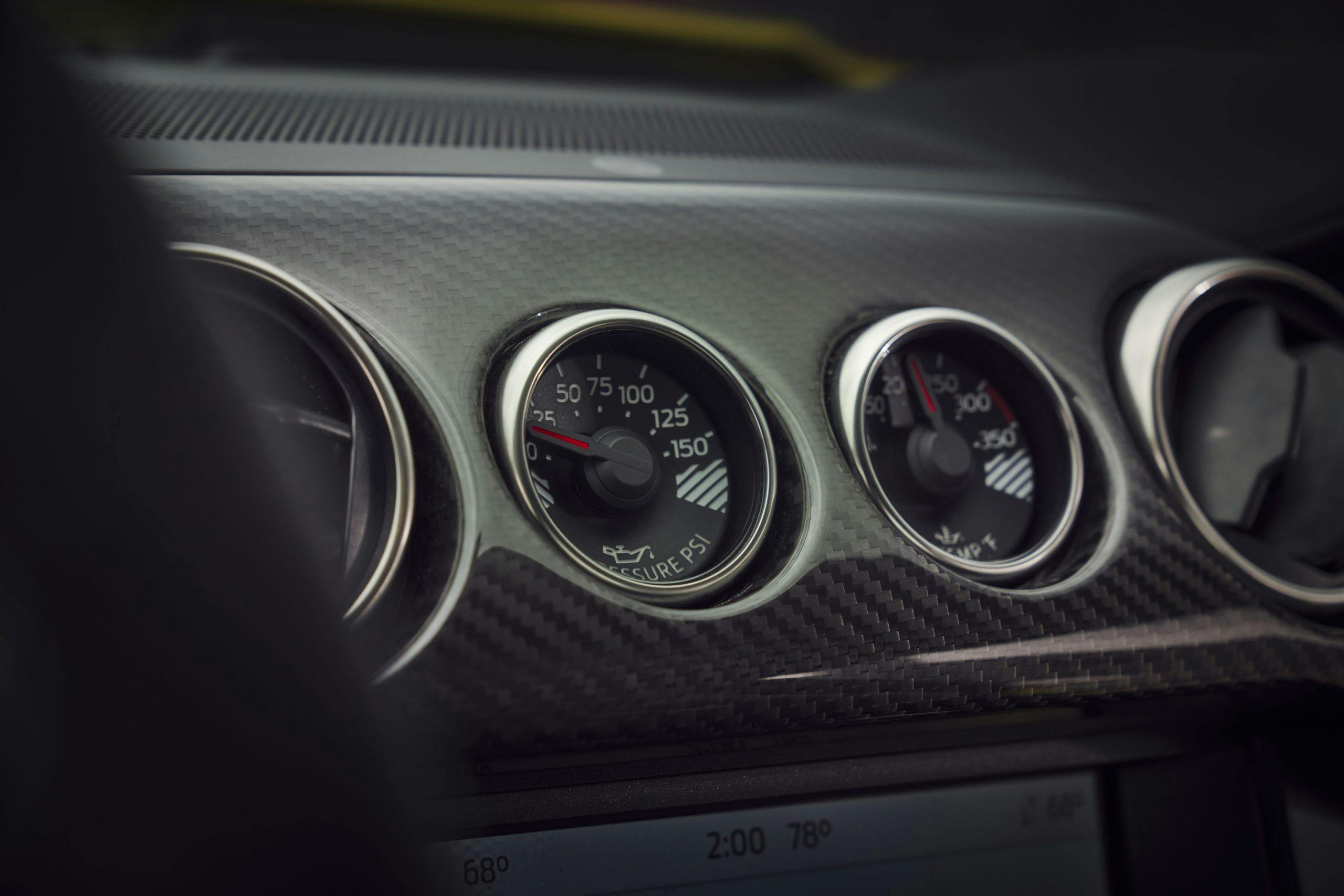 2021 Ford Mustang Shelby GT500 interior dash gauges